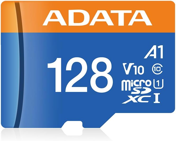 ADATA Premier 128GB MicroSDHC/SDXC UHS-I Class 10 V10 A1 Memory Card with Adapter Read up to 100 MB/s (AUSDX128GUICL10A1-RA1)