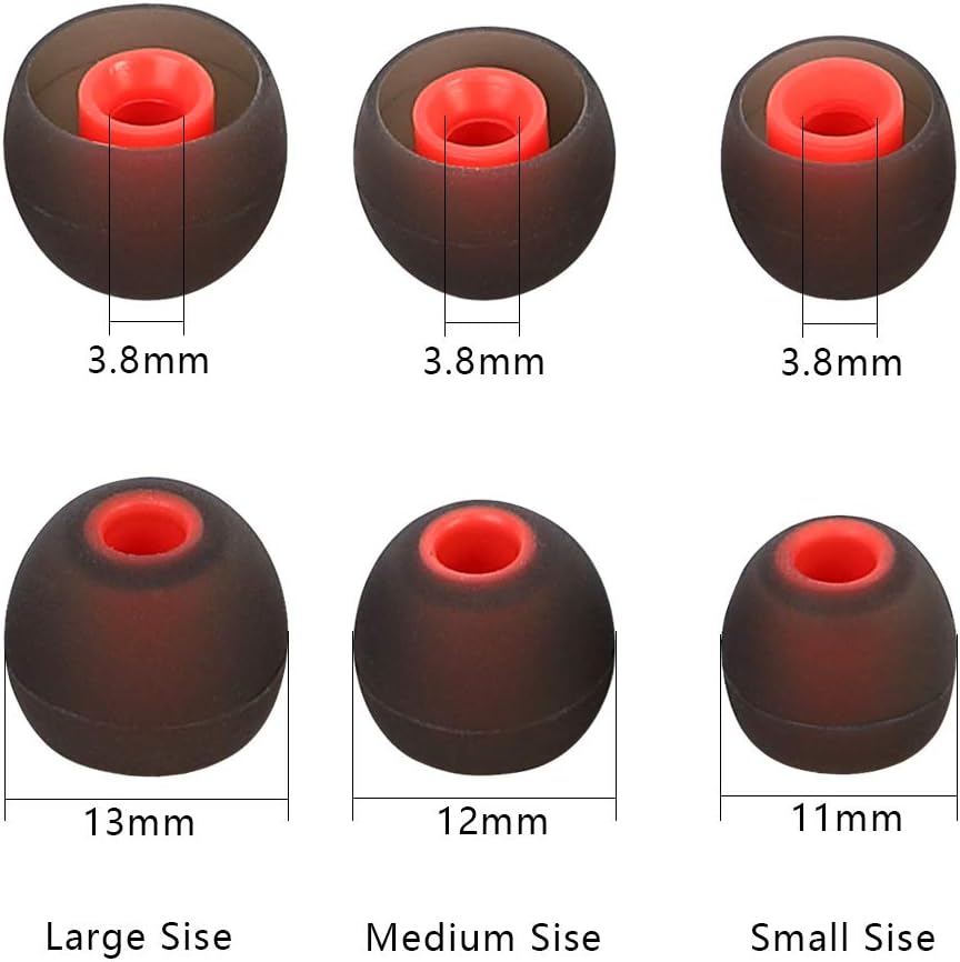 Earbuds Replacement Tips - 9 Pairs SML Eartips Eargels