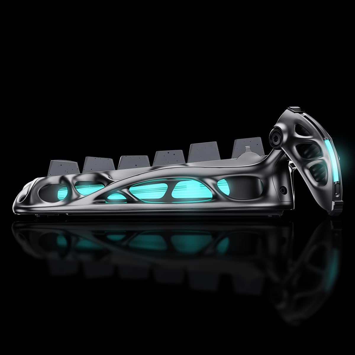 GravaStar Mercury K1 Pro Wireless Gaming Keyboard, Aluminum Alloy, 75% Layout Custom Keyboard, Designed for Durability & Unique Aesthetic (Gray)