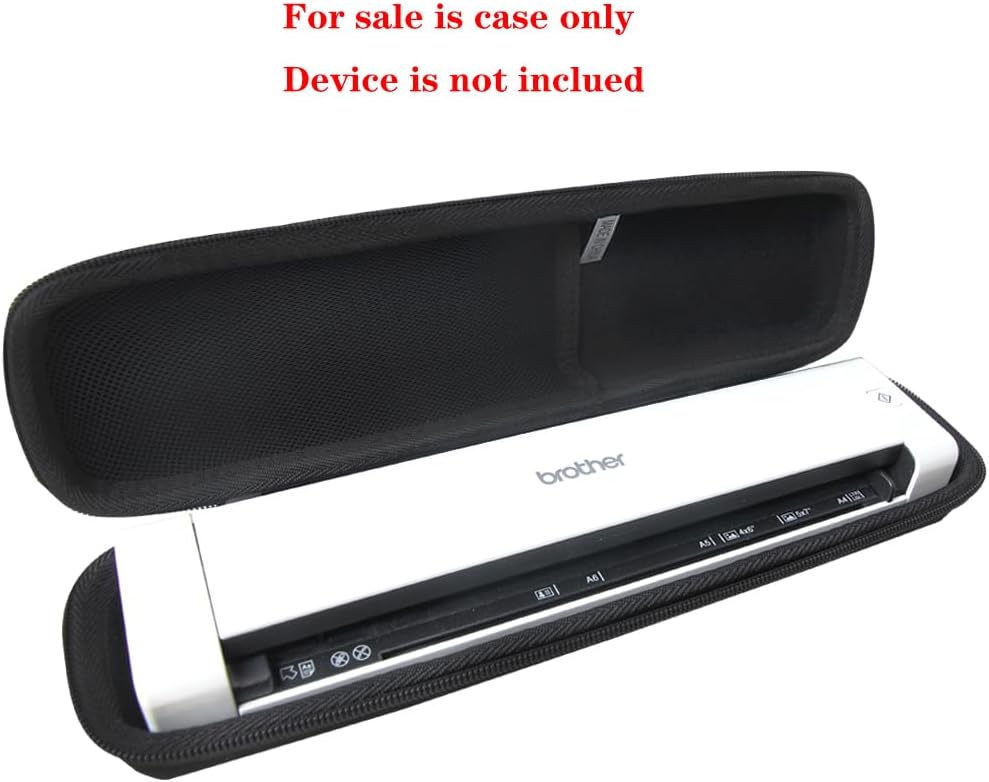 Adada Hard Travel Case for Brother DS-640 / DS-740D / DS-720D Duplex Compact Mobile Document Scanner