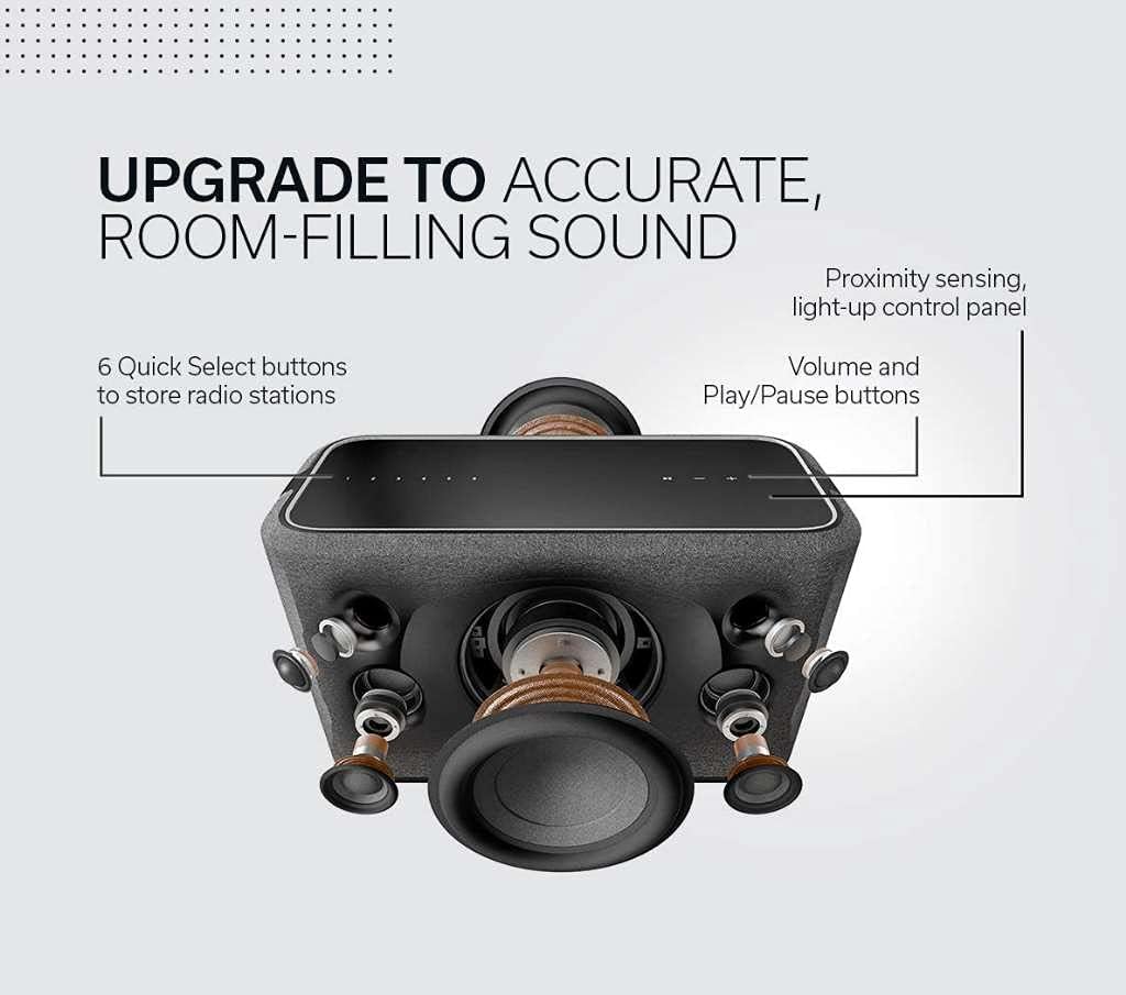 Denon Home 350 Wireless Smart Speaker – Powerful Stereo Sound, Wi-Fi & Bluetooth, HEOS Built-in, Alexa Built-in, Siri & AirPlay 2, Spotify Connect, Multi-Room Support, White