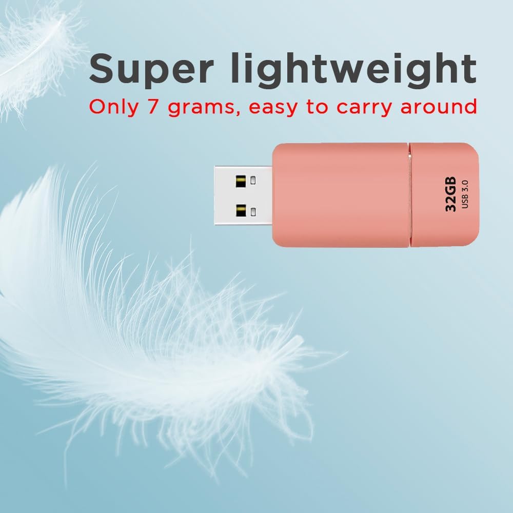 GIGASTONE 32GB Flash Drive (20 Pack) Z60NB USB 3.2 Gen 1, Ultra Fast, Retractable Capless Slider Design, Data Storage, Backup for PC/Mac/TV/Car Audio, USB 2.0/3.0/3.1 Compatible (Random Color)