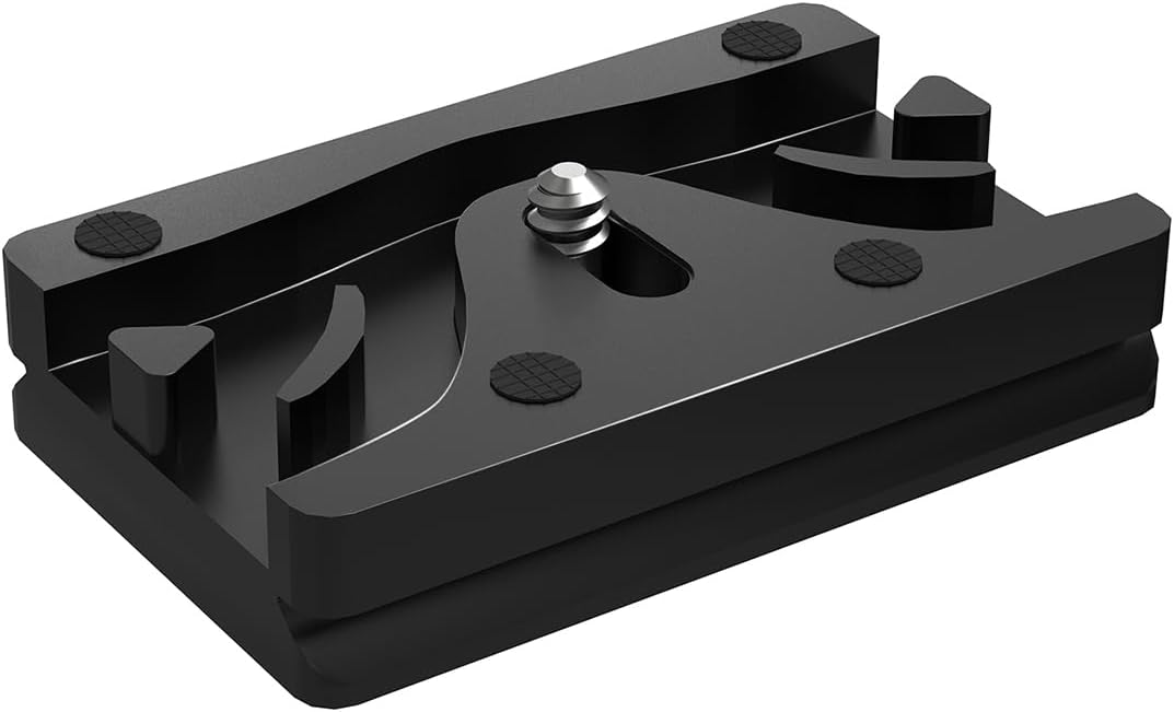 Aluminum Camera Cable Locking Clip - Adjustable USB/HDMI Protector with 1/4-inch Threads, Secure Cable Clip for DSLR Camera Photographer Students (Black)