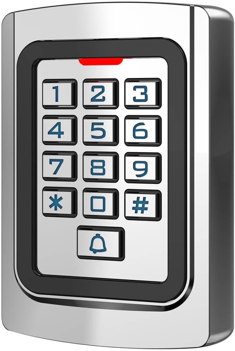 Door Access Control System 600lb Electric Magnetic Door Lock Kit Waterproof Keypad ID Card Smartphone Tuya App Remote Control