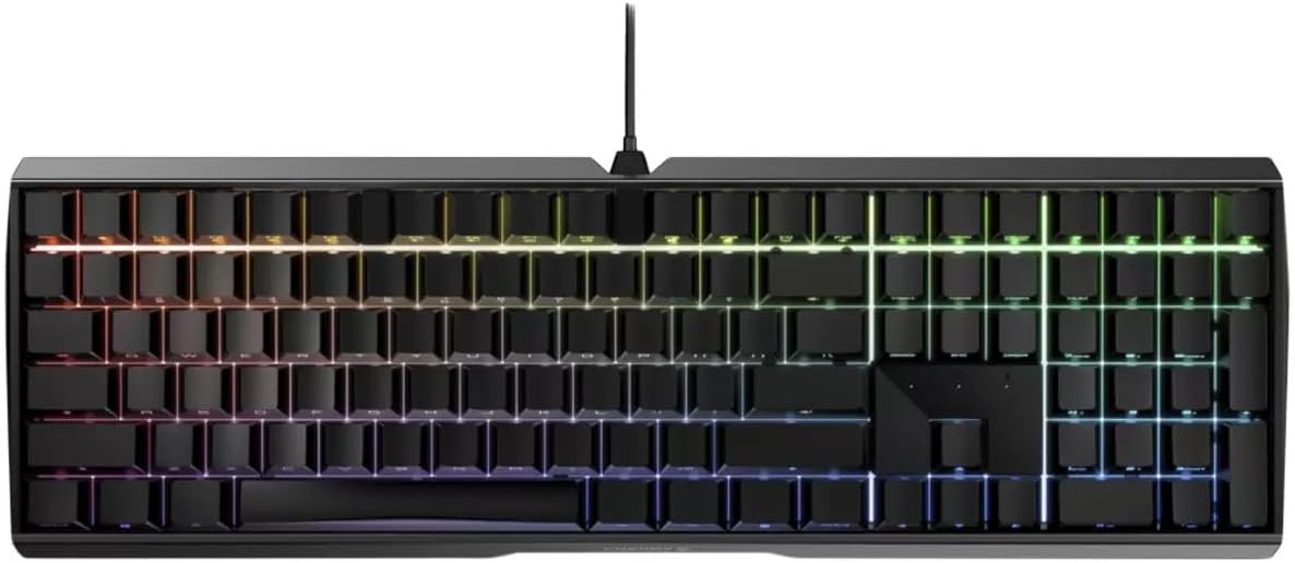 Cherry MX Board 3.0 S Wired Mechanical Keyboard | Front Face Lettering | RGB Lighting | Aluminum Housing MX Red Silent Switches for Gaming and Office