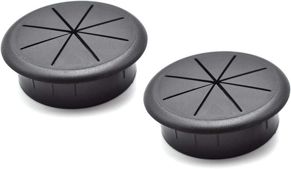 2-3/8 Inch (60mm) Flexible Desk Grommets Wire Cord Hole Cover Cable Organizer for Desktop Equipment Wiring Management and Protection