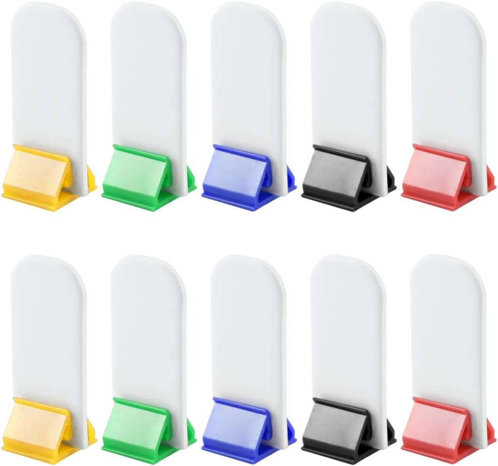 Bignc 50 Pack Colorful Game Card Stands, 50 Pieces White Blank Game Board Marker for DIY Board Game Party Favor