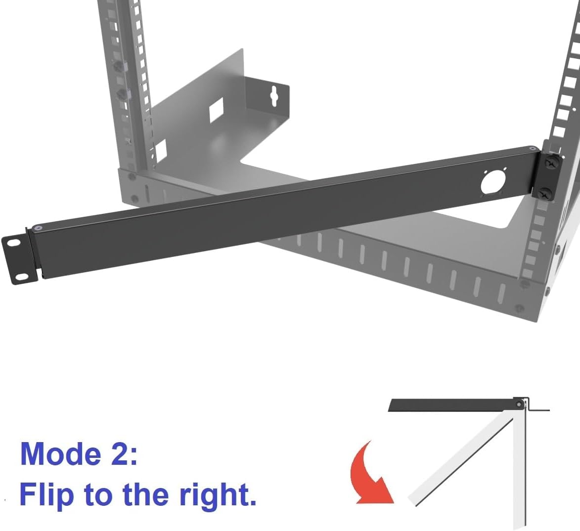 1U Hinged Rack Panel 1D XLR HDMI Audio Rack Mount Panel for 19 inches Rack Mount (1D)