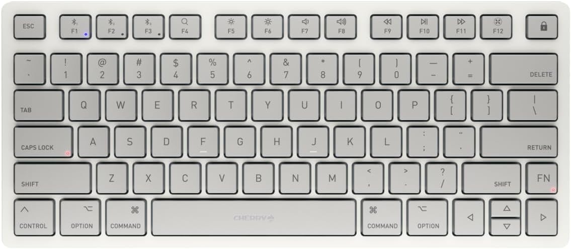 Cherry KW 7100 Mini BT for MAC Keyboard Compact Multi-Device Office with Mac Layout