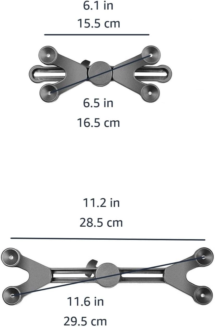 Amazon Basics Adjustable Tablet/iPad Mic Stand Holder for Music Performance, Black