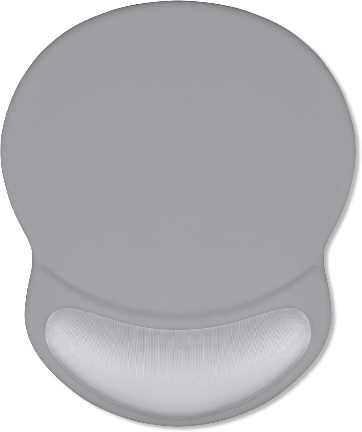 ITNRSIIET Ergonomic Mouse Pad with Comfort Gel Wrist Rest, Non-Slip PU Base, Smooth Textured Surface, Reduces Hand Fatigue & Wrist Pain, 8.7 x 7.2 Inch for Office Gaming Home, Light Gray Accent