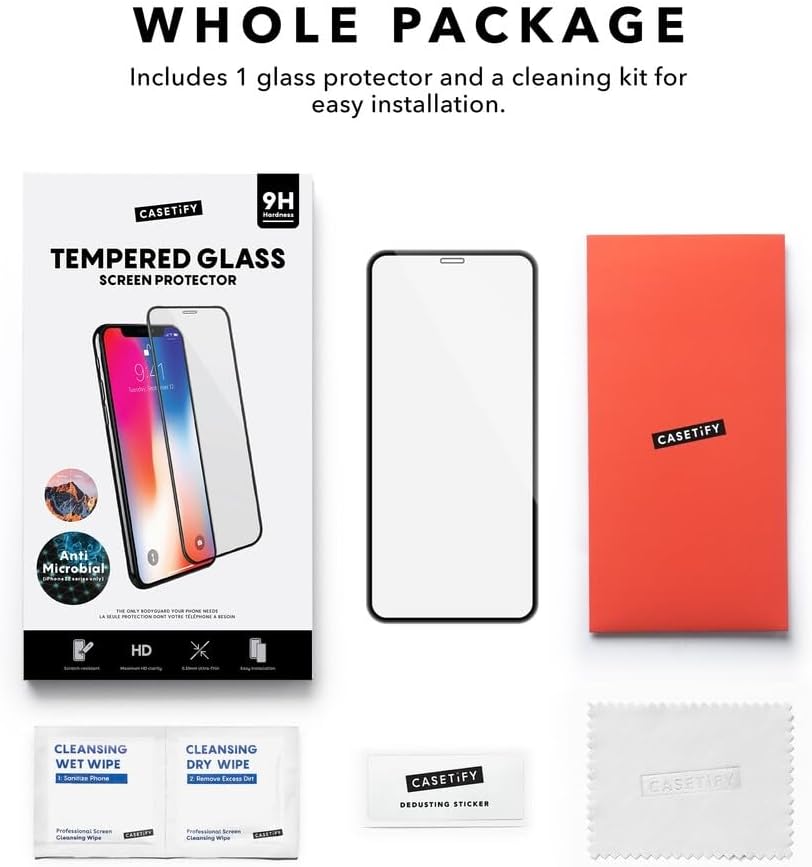 CASETiFY Impact HD Screen Protector [Full screen tempered glass] for iPhone 14 Pro