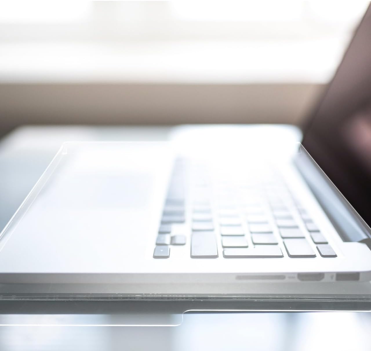 ABOOFAN Anti Cat Keyboard Cover Clear Acrylic Laptop Keyboard Protector Mechanical Dust Cover Computer Monitor Stand Case