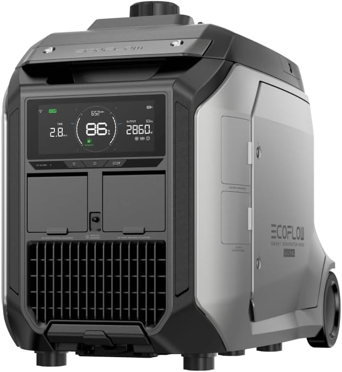 EF ECOFLOW 3200W DC Fast Charging Dual Fuel Smart Generator with LPG and Gas Support, Smart Control, for Home Power Backup, Emergency, Compatible with DELTA Pro 3 / DELTA Pro