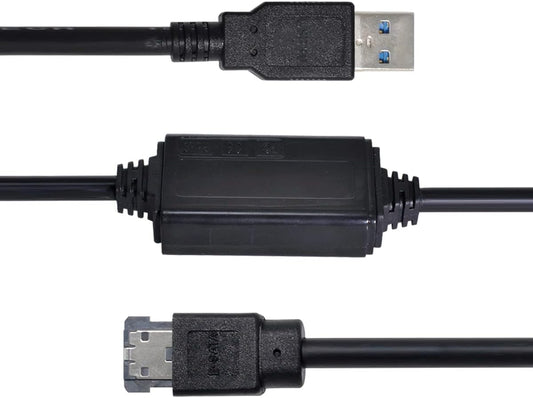chenyang USB 3.0 to eSATA Adapter 6Gbps for Hard Disk, USB 3.0 to eSATA External SATA Convertor Power eSATA 6Gb/s to USB 3.0 Adapter eSATA Plus USB 3.0 Adapter