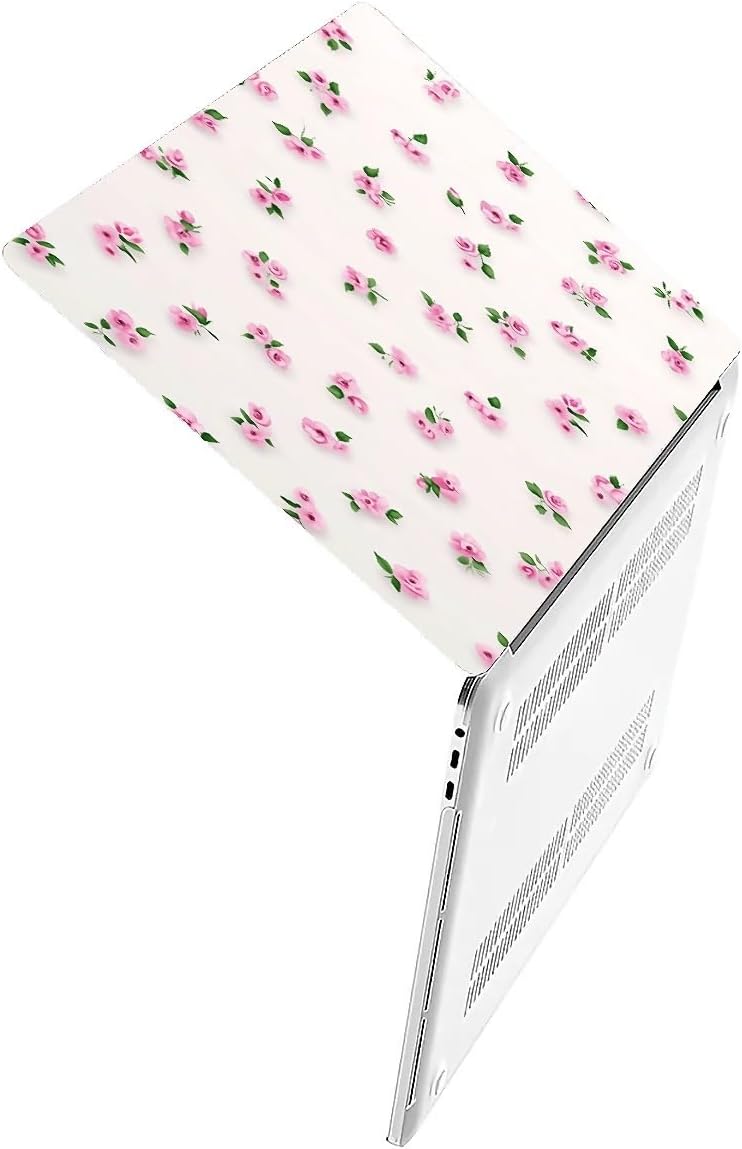 Compatible with MacBook Air 13.3 13.6 Inch Case 2022 2021 2020 2019 Plastic Hard Shell Case Cover,13.3 Pro(A1706/A1708/A1989/A2159/A2289/A2338), Pink Rose