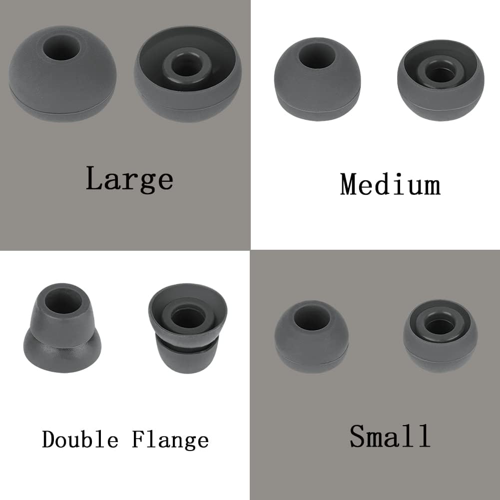 4 Pairs Silicone Ear Tips Earbuds Replacement Tips Earbuds Cap Eartips Tips Compatible with Powerbeats 1/2/3 Wireless Beats by Dre Headphones