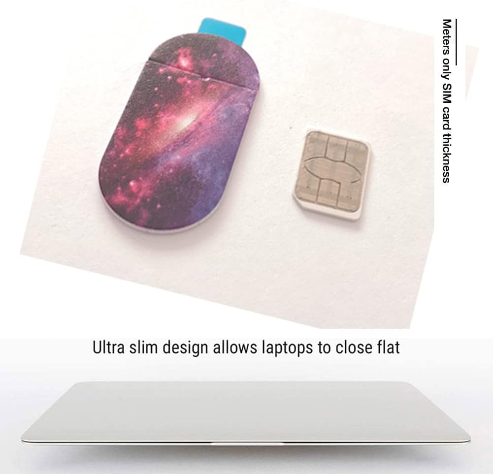 Laptop Camera Cover Slide (5 Pack),Thin Web Camera Cover for Laptop, Desktop, PC, iPad, iMac, Tablet,Protecting Your Privacy Security (Universe)