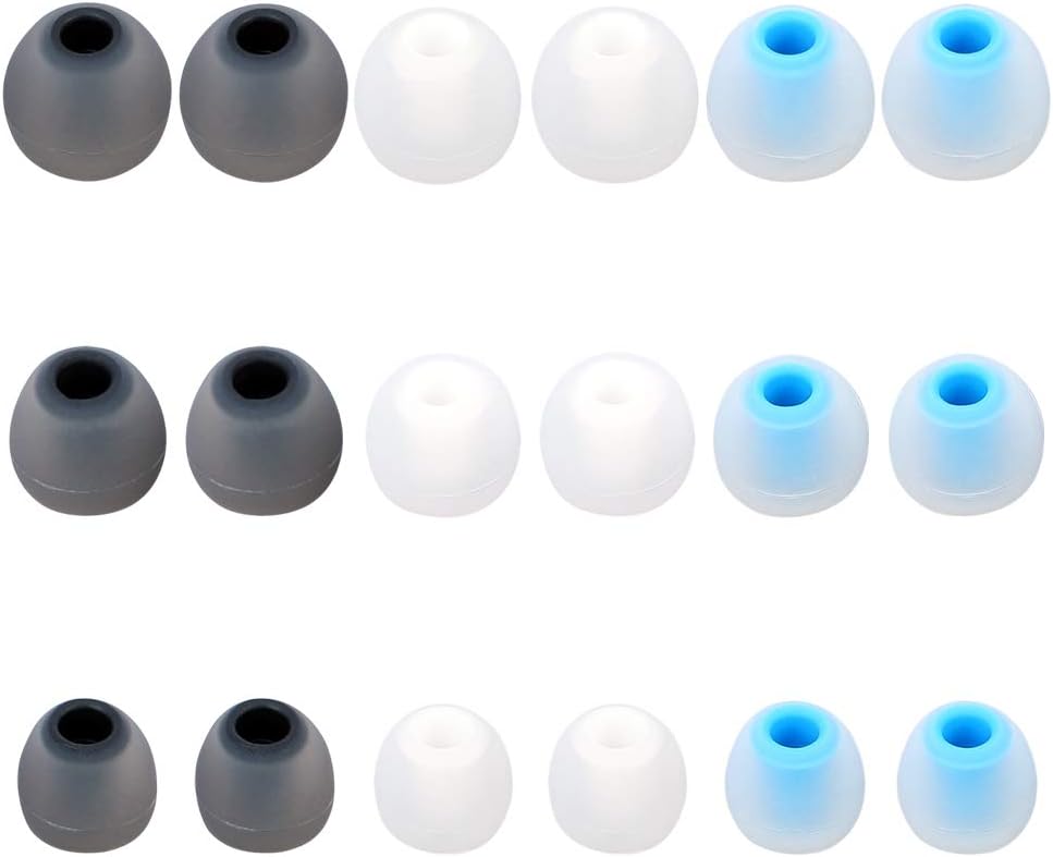 Earbuds Replacement Tips - 9 Pairs SML Eartips Eargels