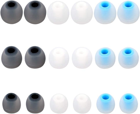 Earbuds Replacement Tips - 9 Pairs SML Eartips Eargels