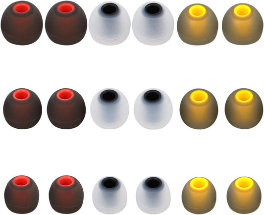 Earbuds Replacement Tips - 9 Pairs SML Eartips Eargels