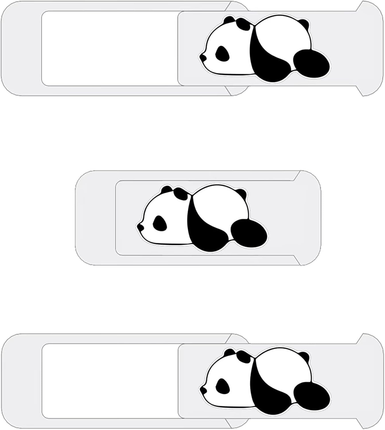 Laptop Camera Cover Slide,Webcam Cover Slide,Protecting Your Privacy Security & Shelter from Breath Lamp – Cute Pattern Design 丨 Fits Laptop & Desktop, PC – Ultrathin for iMac(Cute Panda)