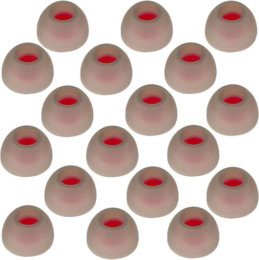 Earbud Tips Replacement - 9 Pairs, Compatible With Powerbeats 2/3, LG & Samsung Earbuds, Red Ear M