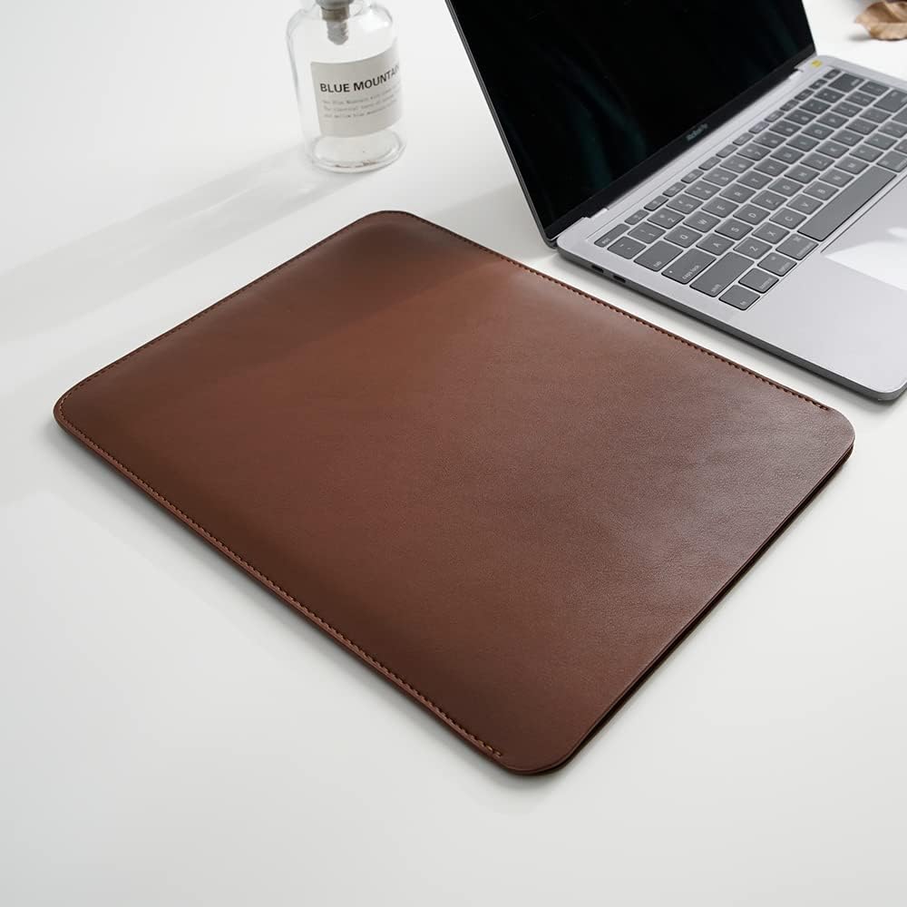 Laptop Sleeve 13 Inch Compatible with 2024 MacBook Air 13 M3 M2 M1, New MacBook Pro 13 M2 M1 Color Dark Brown