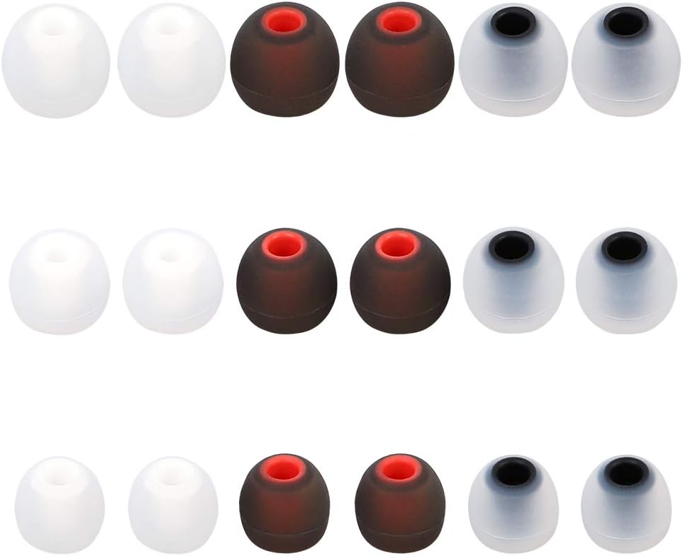 Earbuds Replacement Tips - 9 Pairs SML Eartips Eargels