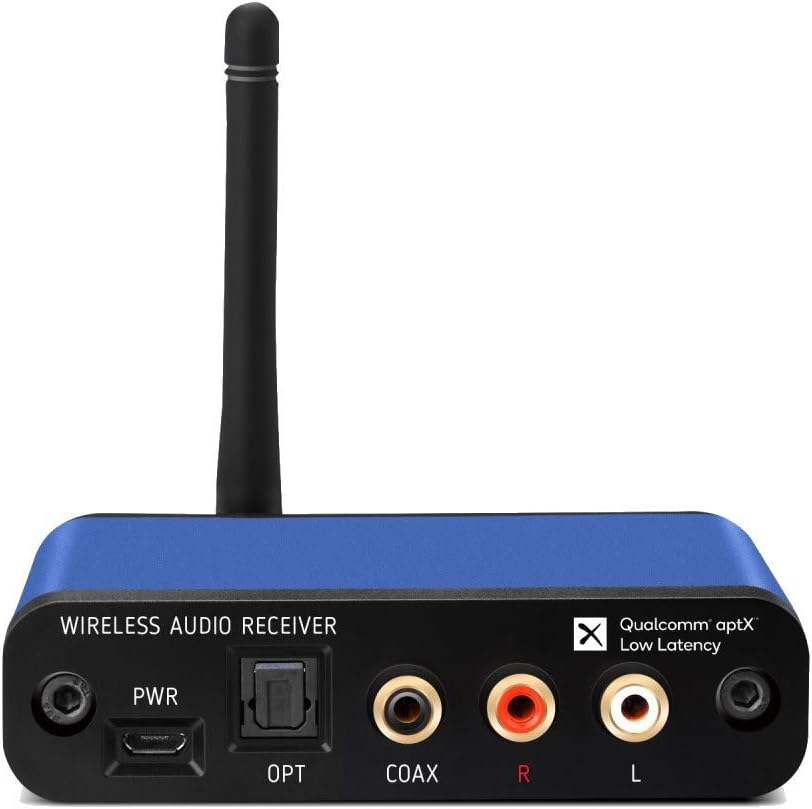 BLT-2 Hi-Fi Bluetooth 5.1 Audio Receiver,aptX HD,AAC,Audiophile TI DAC for RCA Output, Enhanced Working Range,Coaxial & Optical Outputs