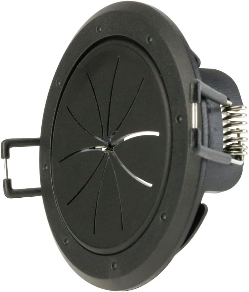 Construct Pro Speedy Spring-Lock Cable Pass Through Port, 2 inch Inner Diameter, Black CON6061SPZ