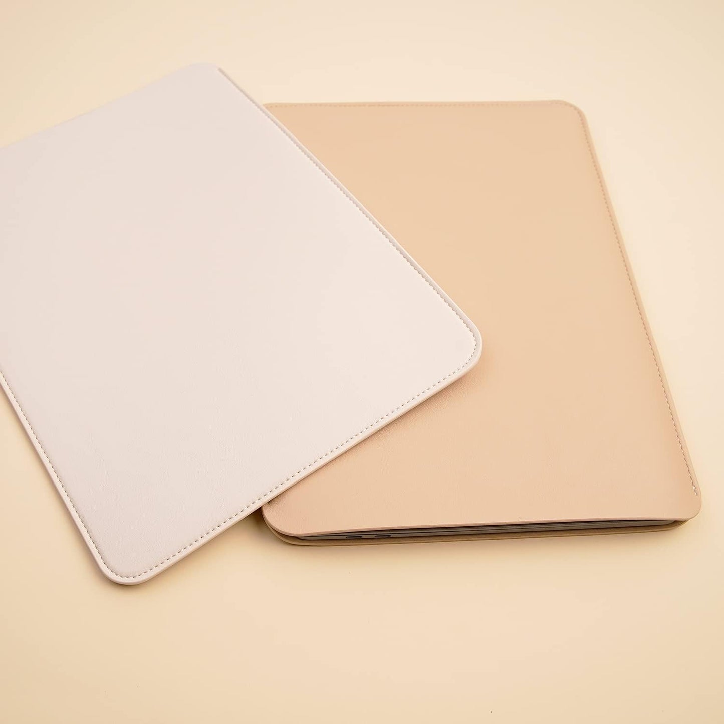 Slim Laptop Sleeve 13 Inch Compatible with 2024 MacBook Air 13 M3 M2 M1/ MacBook Pro 13 M2 M1 Color Beige