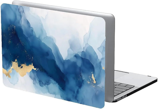 Compatible with MacBook Air 13.3 13.6 Inch Case 2022 2021 2020 2019 Plastic Hard Shell Case Cover,13.6 Air (A2681) M2 2022, Blue Marble
