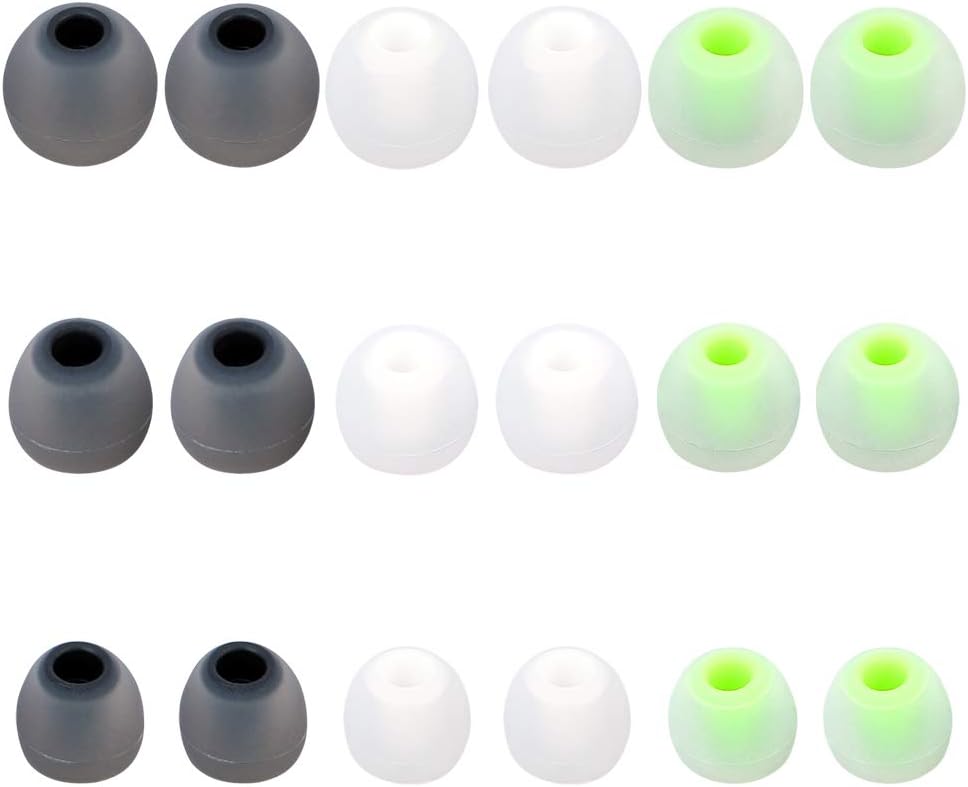 Earbud Replacement Tips - 9 Pairs SML Eargels for Earbuds