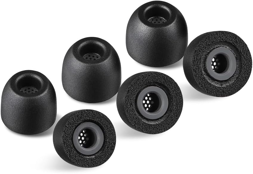 AZLA Foamax Standard (S/MS/M), Foam Earbud Tips, Memory Foam Earbud Tips for Wireless Headphones, Noise Canceling Earbuds Replacement Tips Compatible with Sony, Beats, Samsung, Skullcandy