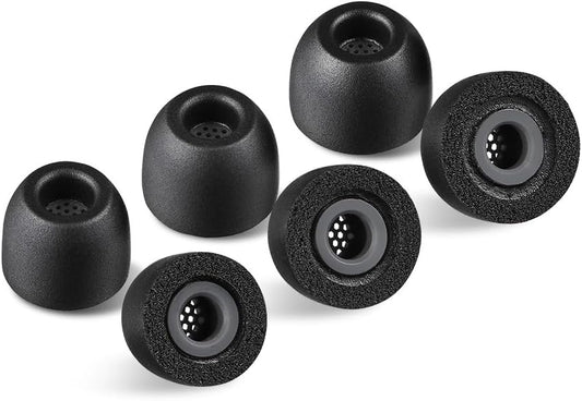 AZLA Foamax Standard (S/MS/M), Foam Earbud Tips, Memory Foam Earbud Tips for Wireless Headphones, Noise Canceling Earbuds Replacement Tips Compatible with Sony, Beats, Samsung, Skullcandy