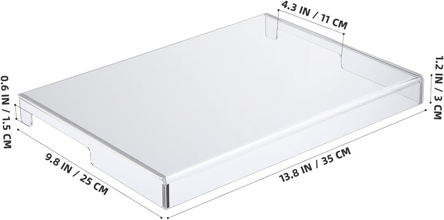 Acrylic Laptop Keyboard Cover : Clear Computer Keyboard Dust Cover for 14 inch Notebook, 13.76X9.82X1.18in