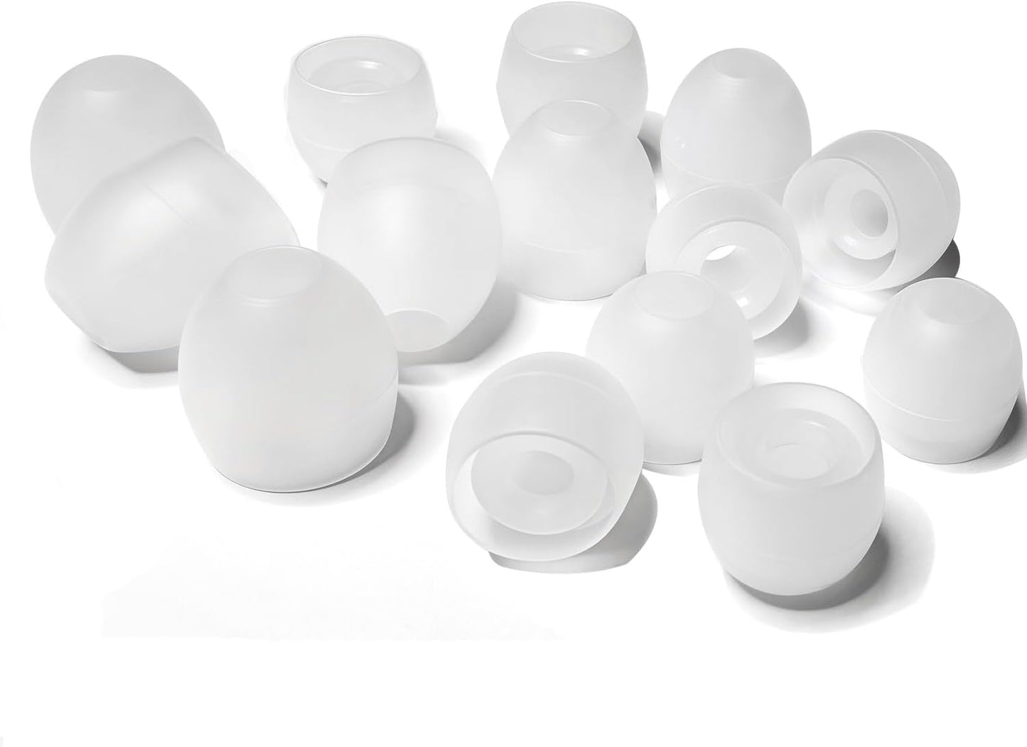 8 Pairs Extra Small Earbuds Tips, Silicone Ear Tips Universal, Silicone Earbud Tips Replacement Transparent