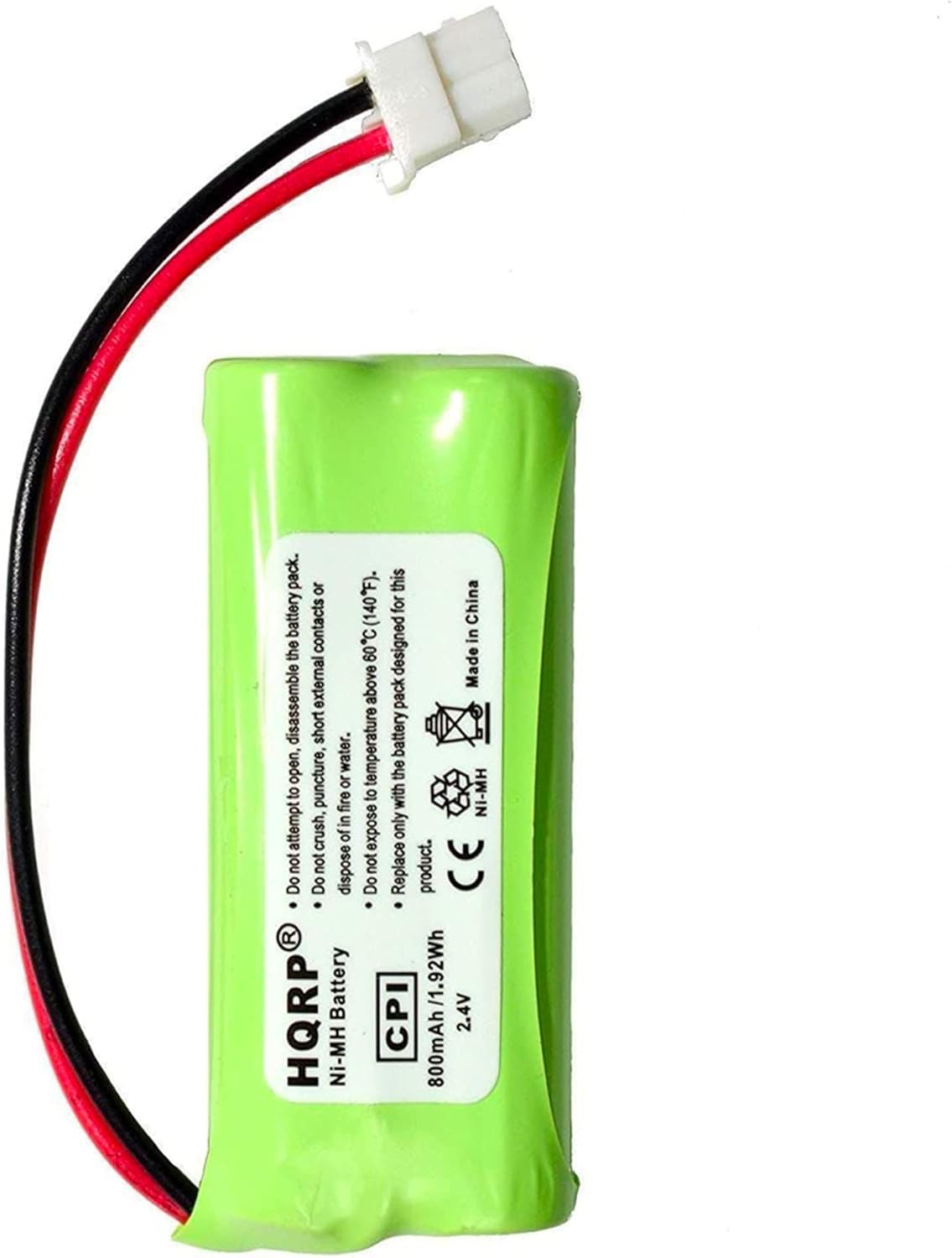 HQRP Cordless Phone Battery Compatible with VTech BT162342 / BT262342 / 89-1347-01-00/8913470100 / 89-1347-02-00/8913470200 / 2SNAAA70HSX2F Replacement
