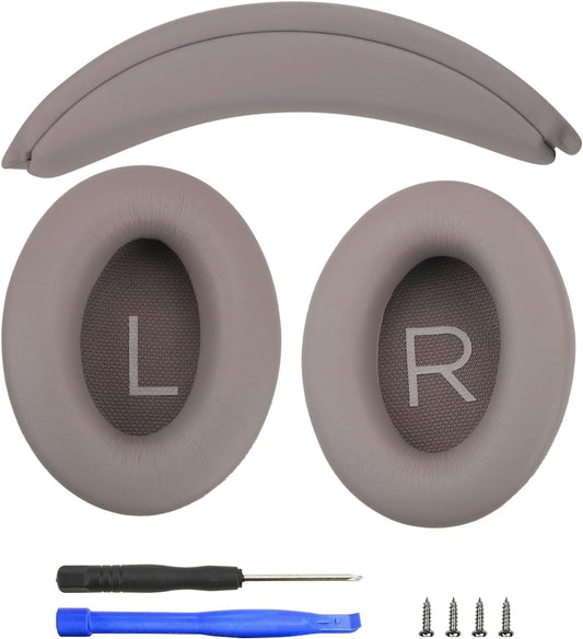 Earpads and Headband Pad Compatible with Bose QC45 QC35 Waterproof and Sweat-Resistant (Sandstone)