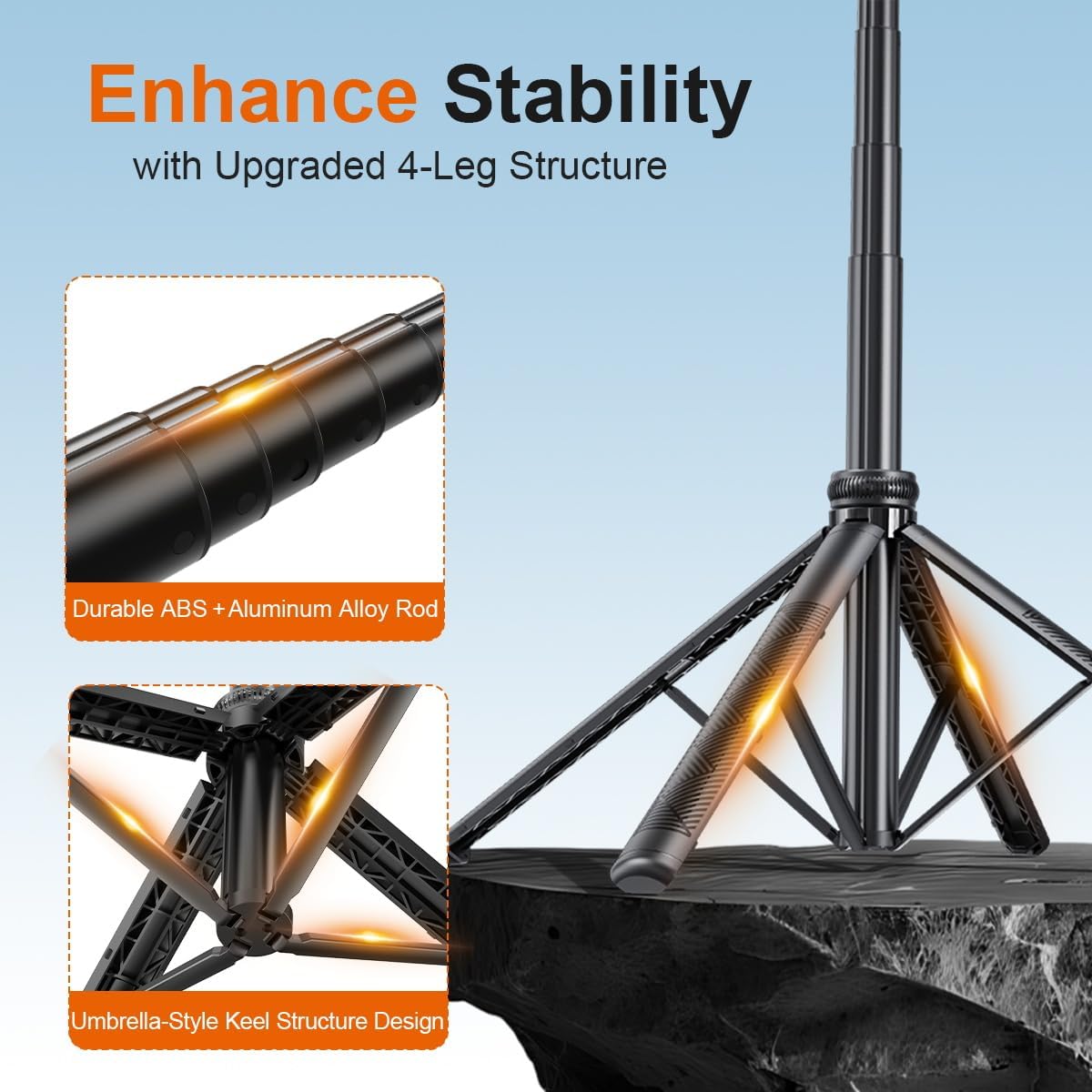 AI Face Tracking Tripod with Remote 360° Auto Rotation Selfie Stick Tripod for iPhone Extendable to 65" 1/4" Screw Phone Mount for iPhone Android TikTok Streaming Travel