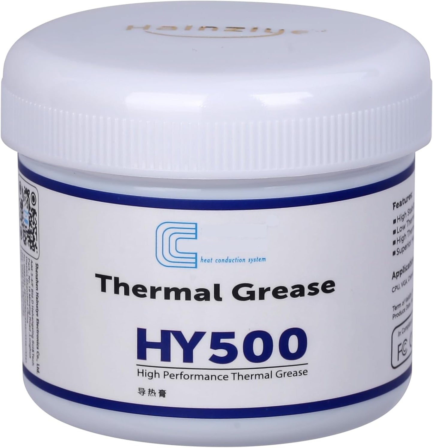 HY500-200g CPU Thermal Heatsink Grease Paste Compound Thermal Conductivity: >1.93W/m-k Carbon Based High Performance for CPU PC GPU PS5-200 Grams …