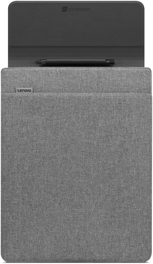 Lenovo Slim Laptop Sleeve 14 Inch Notebook/Tablet - Compatible with MacBook Air/Pro - Eco-Friendly Lightweight Case with Accessory Pocket & Magnetic Closure - Grey