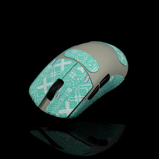 Grip Tape for Lamzu Atlantis Maya - Anti-Slip,Enhanced Control, Sweat Resistance,Improves FPS Gaming Grip & Mouse Protection [Pre-Cut] Printsteam Cyan 0.5mm