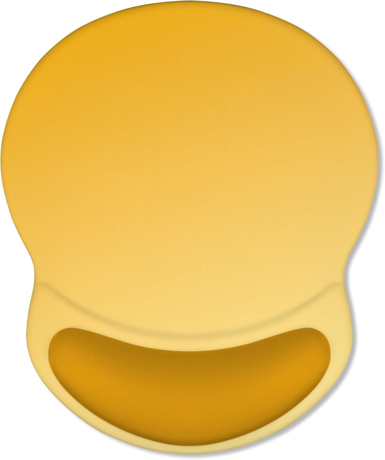 ITNRSIIET Ergonomic Mouse Pad with Comfort Gel Wrist Rest, Non-Slip PU Base, Smooth Textured Surface, Reduces Hand Fatigue & Wrist Pain, 8.7 x 7.2 Inch for Office Gaming Home, Yellow Gradient