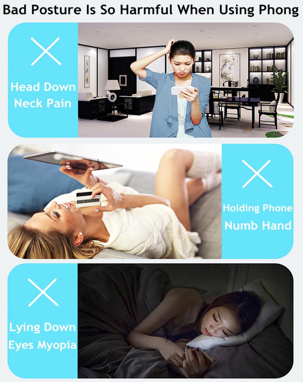 Cell Phone Stand for Desk 2 Pack Mobile Phone Holders Desktop Tablet Stand, Foldable Phone Dock Universal Adjustable Tablet Stand for Desk Compatible with Cell Phone Support (Black+Pink)