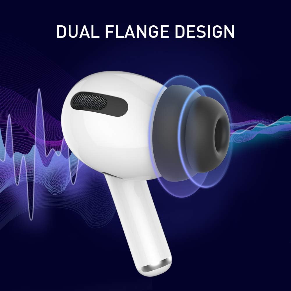 Delidigi for 6 Pairs AirPods Pro 2nd/1st Generation Replacement Ear Tips,Noise Reduction Silicone Earbuds Earplug Accessories Built-in Dust Guard Screen&Fit in The Charging Case S/M/L Size