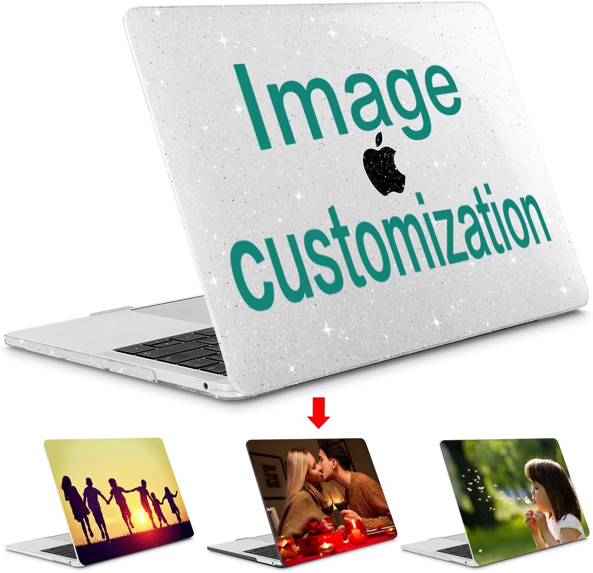 May Chen Compatible with MacBook Pro 13 inch Case with Touch Bar 2022 2021 2020 Release A2338 M1/M2 A2251 A2289, Plastic Hard Shell Case with Keyboard Cover, Custom Personalized Image