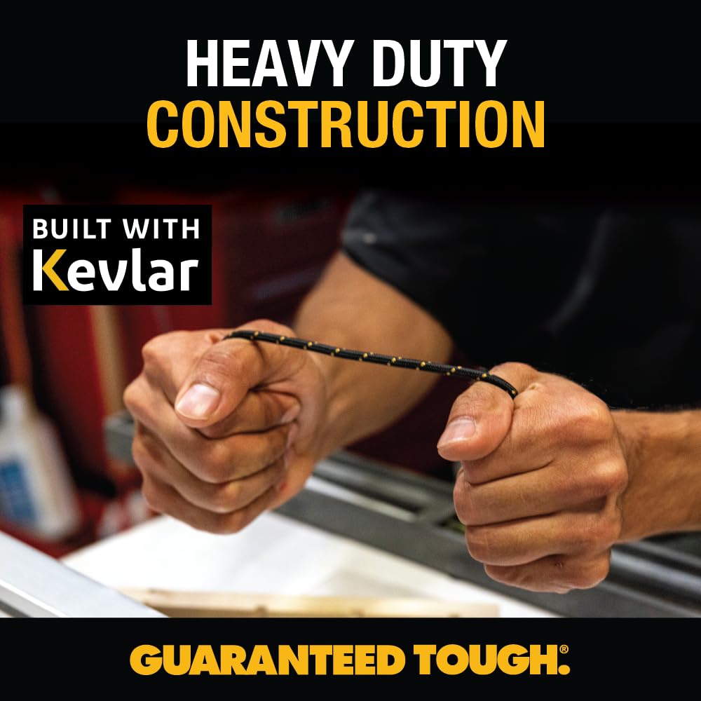 DEWALT Heavy Duty 4-in-1 Cable, Type C/Micro USB/USB Cable for iPhone 16, iPhone 15, iPad Charger USB C, Huawei, HTC, LG, Samsung Galaxy, Android Smartphones, iPad Pro, Micro C Charging (6ft, Black)