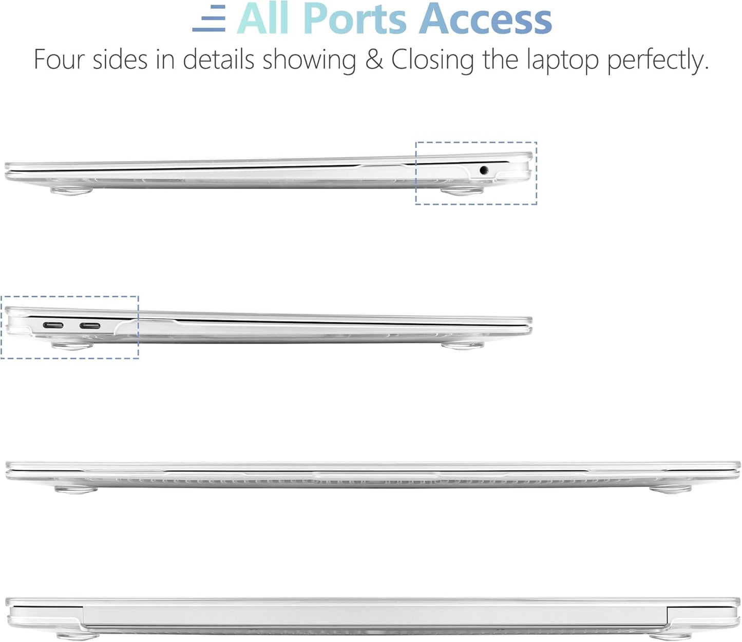 MEEgoodo for MacBook Air 13 inch Case 2021 2020 2019 2018 Released A2337 M1 A2179 A1932 with Touch ID, Plastic Hard Shell & Keyboard Cover Compatible with MacBook Air Case 13.3, Drawn Golden Floral